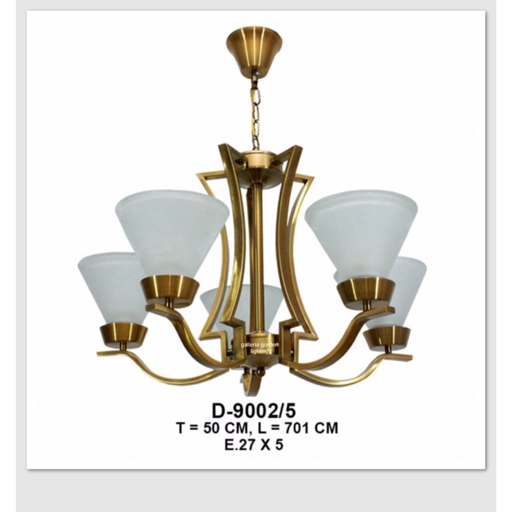 Lampu hias gantung dekorasi ruang keluarga 9002/5