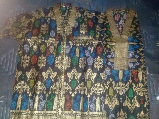 Qnunbatik Sarimbit/couple Batik Rok N Blus Santika Prodo Pendek Hitam