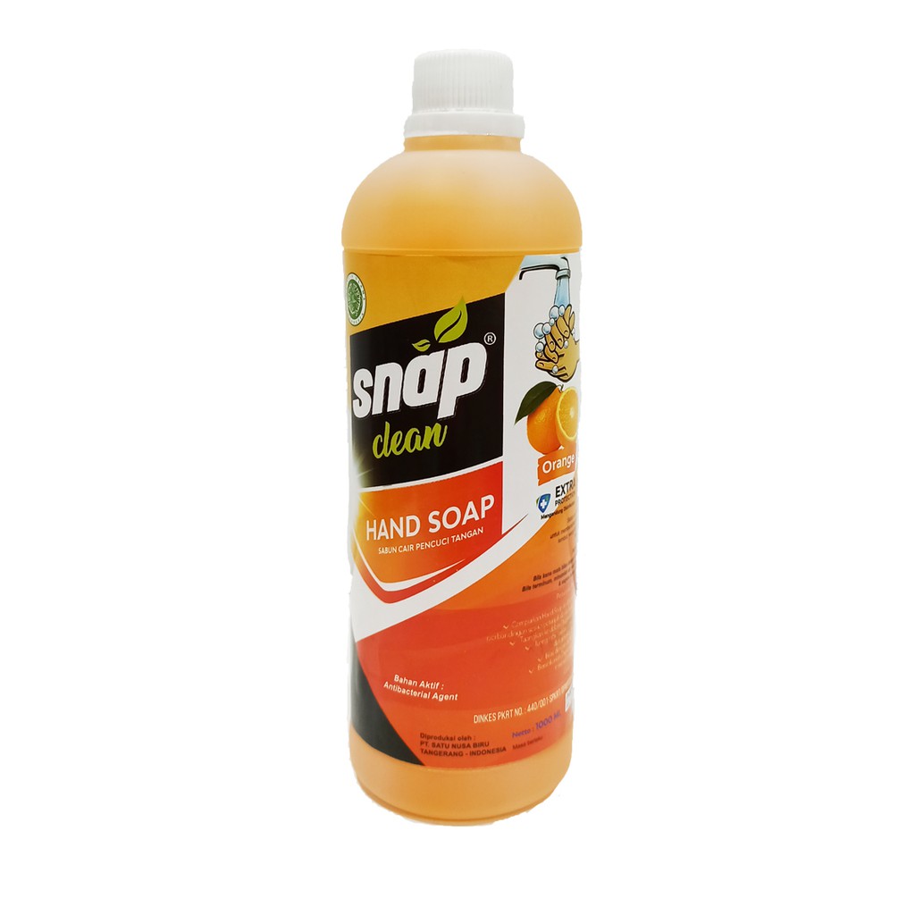 Sabun Cuci Tangan Antiseptik Hand Soap Snap Clean 1 Liter