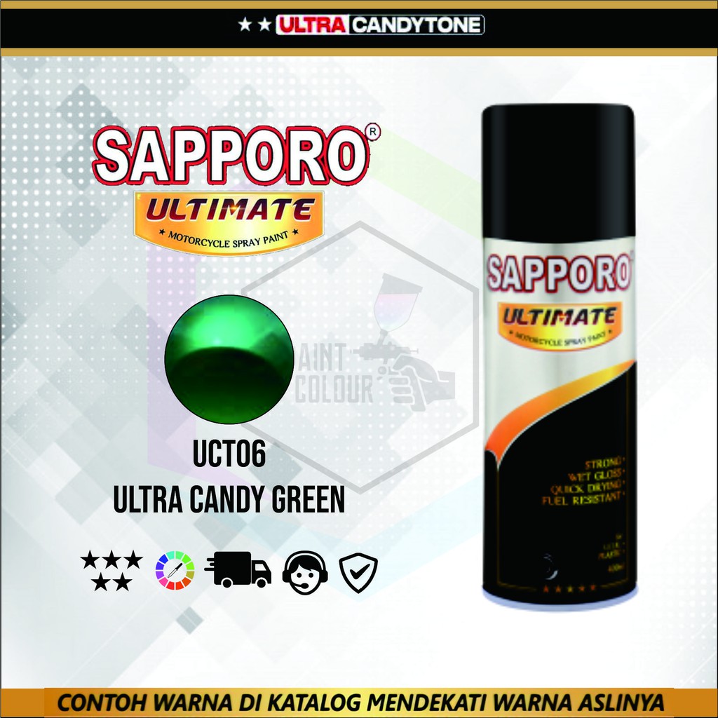 SAPPORO ULTIMATE Cat Semprot UCT06 - ULTRA CANDY GREEN