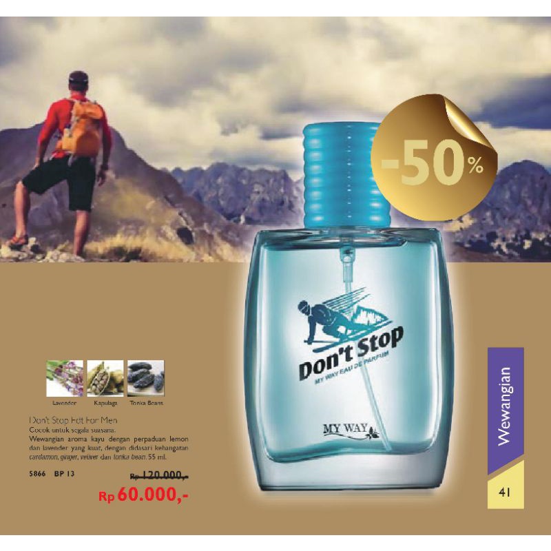 Don't Stop PARFUME/PARFUM/MINYAK WANGI IMPORT PRIA COWOK TAHAN LAMA 24 JAM EDT FOR MEN MY WAY