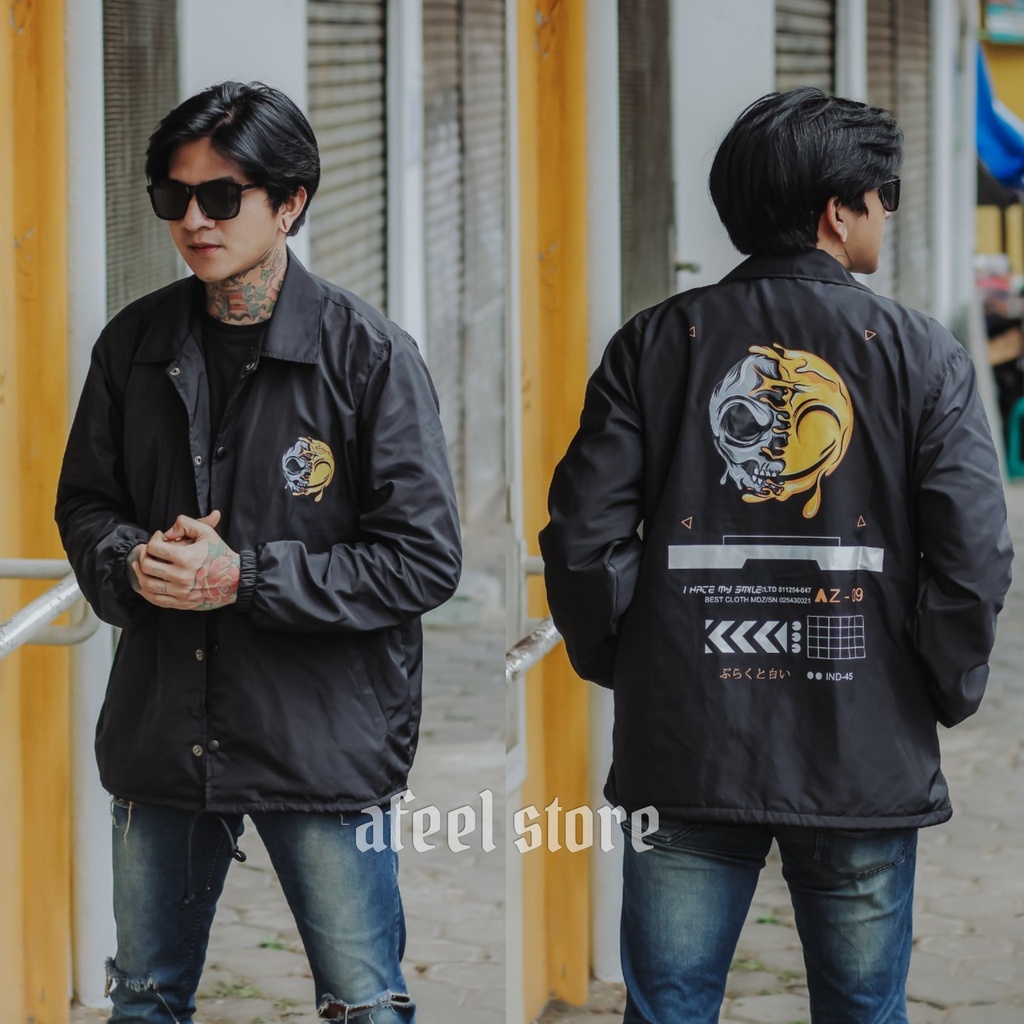 JAKET COACH PRIA NEW LINE YELLOW SALVIO HEXIA - JACKET WINBREAKER PARASUT COWOK-AF 19