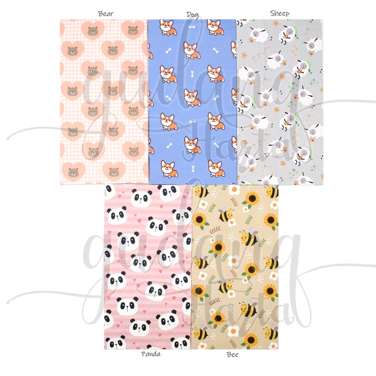 

GCC Paper Bag Lipat Hewan Tas Kado Motif Animal Bear Dog Sheep GCC 507811
