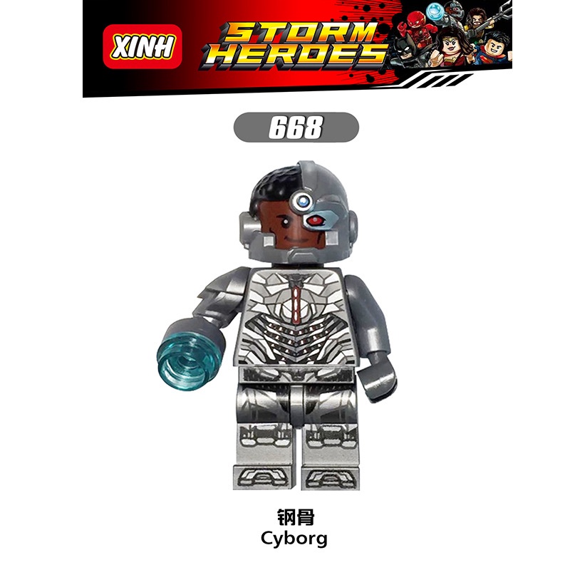 Superman Minifigures DC Super heros Cyborg The Flash Aquaman Blok Bangunan Batman Bizarro Mainan Angka Mini