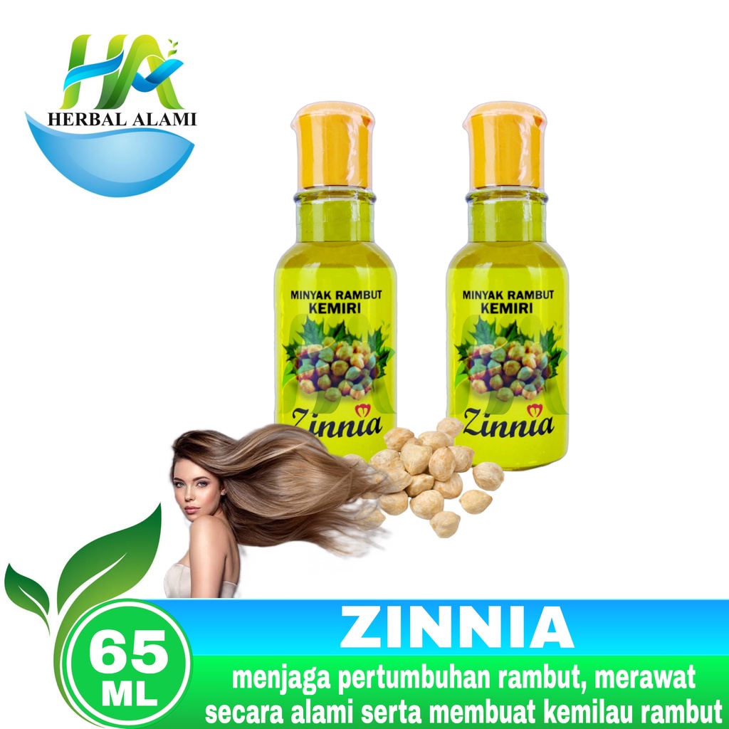 Minyak Rambut Kemiri Zinnia