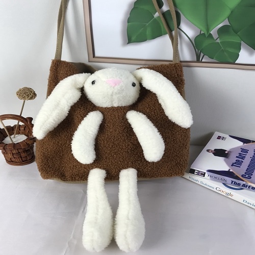 Tas Bahu Tote Shoulder Bag Wanita Remaja Anak-anak Lucu Boneka Rabbit Kelinci Impor