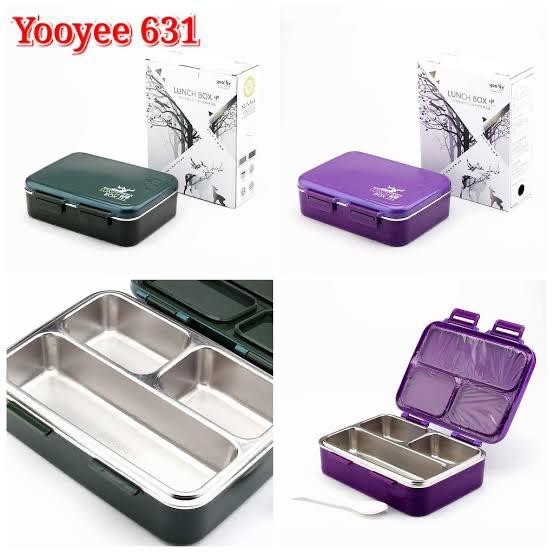 [UNIK88] Yooyee 631 kotak makan 3sekat stainless