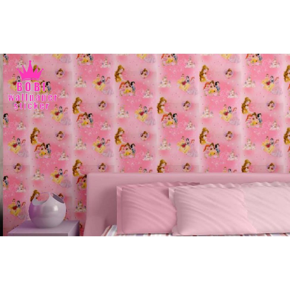 Wallpaper Sticker 5287 Princess  / Wallpaper Sticker Termurah / 9mx45cm