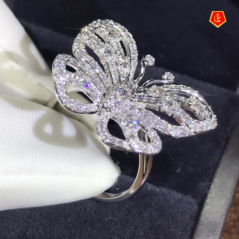 Cincin Desain Pita Hollow Out Mewah Untuk Wanita