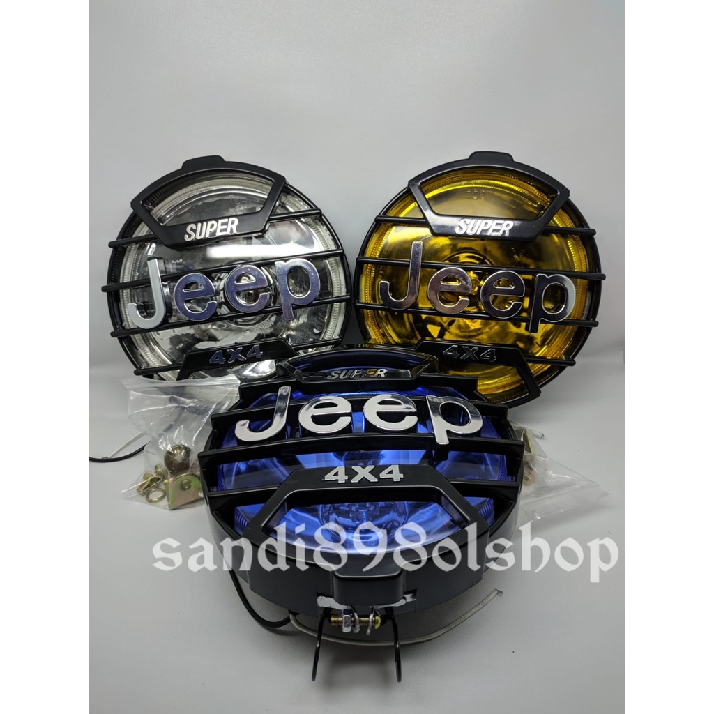 New Lampu Tembak JEEP Bohlam 4x4 Bohlam Lampu Sorot JEEP Foglamp Bulat