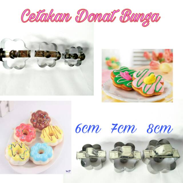 Cetakan Donat Bentuk Bunga Satuan