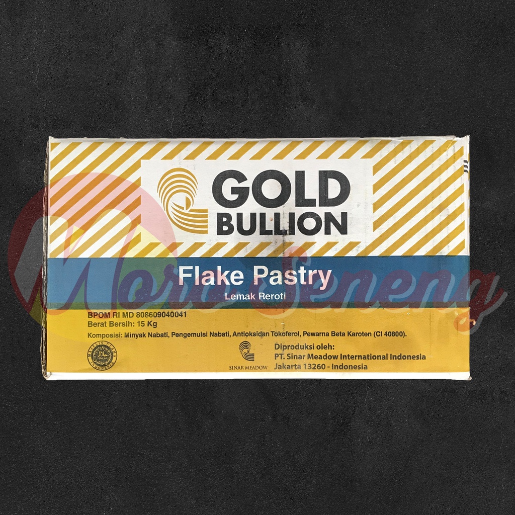 

Flake Pastry Gold Bullion 1 dus 15 kg / Korsvet / Corsvet / Puff Shortening / Mentega Pastri 1 karton