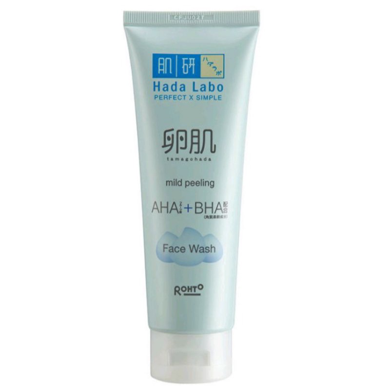 HADA LABO Tamagohada Mild Peeling AHA+BHA Face Wash 50gr / 100gr / Lotion 100ml