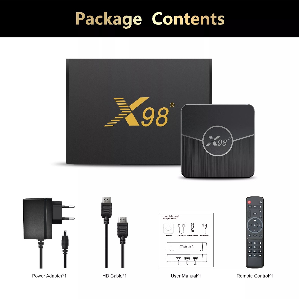 X98 PLUS - Android OS Smart TV Box 4K UHD - ANDROID SET TOP BOX STB - MERUBAH TV ANDA MENJADI SMART TV