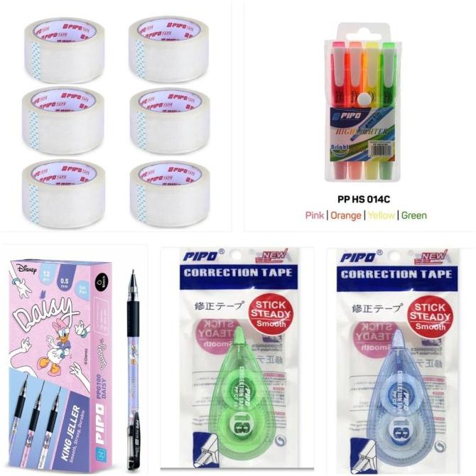 

Paket 44 Dapat 1 Lusin Pulpen -6PC LAKBAN -1PC HS- 2 PC CT SESUAI FOTO