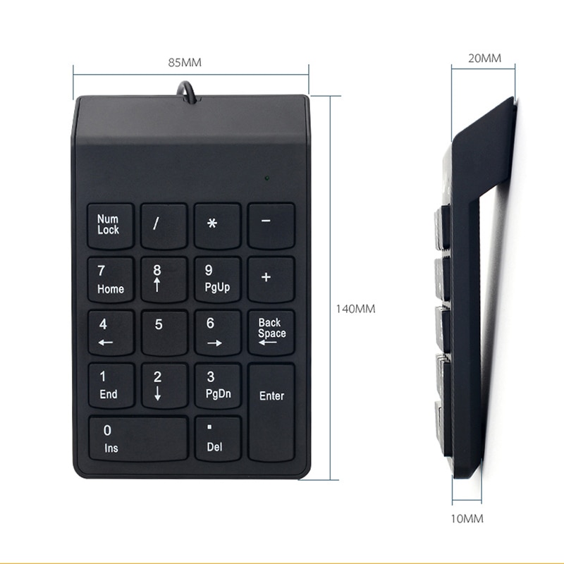 ANENG Numeric Keypad Numpad USB - K24 HITAM