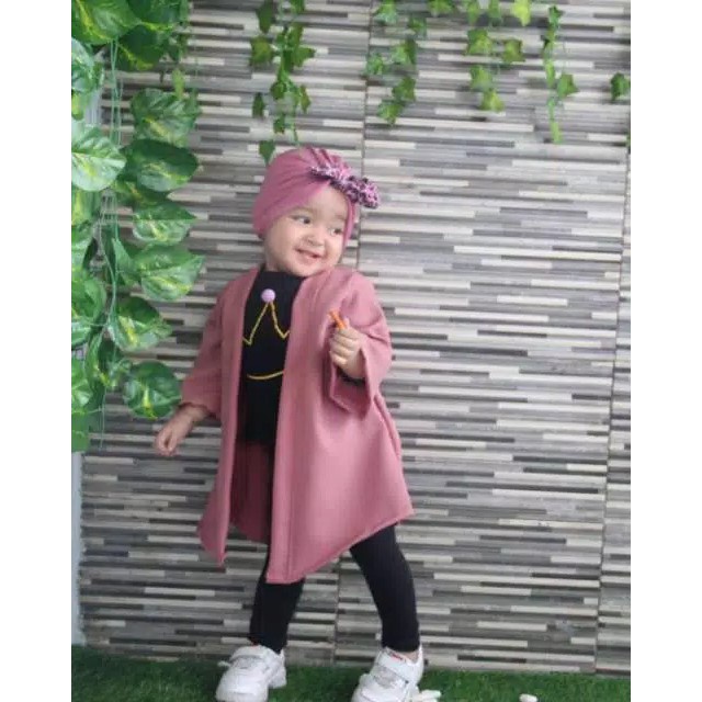 TURBAN BAYI CEWEK PITA KELINCI - Ciput Bayi Cewek Kupluk Warna Polos Model Pita