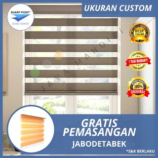 Zebra Blind Roller Blind Bergaransi Sharp Point | Shopee Indonesia