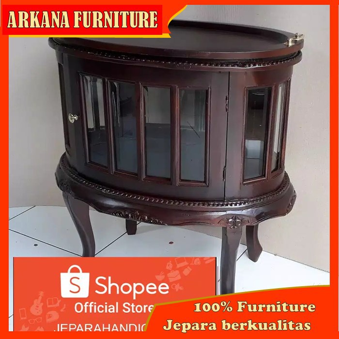 Furniture Meja teh pajang pajangan tamu air mineral Kayu jati jepara murah