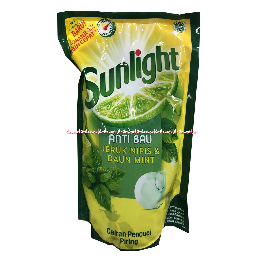 Sunlight Extra Anti Bau Jeruk Nipis 755ml Dan Daun Mint Sabun Cuci Piring Cairan Pembersih Peralatan Dapur