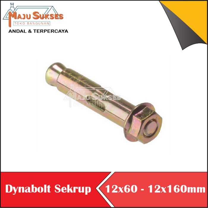 Dynabolt Sekrup Skrup Baut Beton Dinabolt 12mm