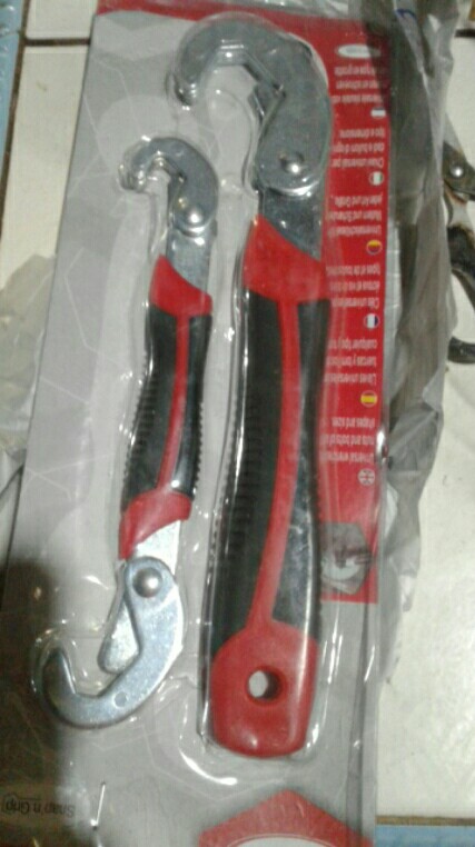 Snap N Grip Kunci Pas Inggris Serbaguna 2 Pcs