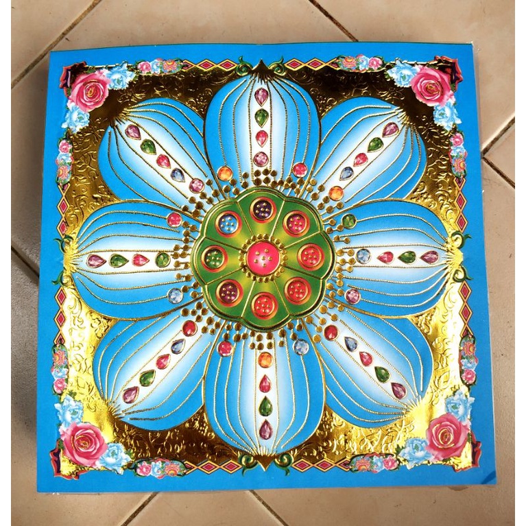 Kertas sembahyang gbr Teratai