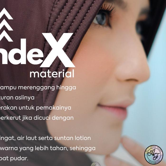 ✸ HIJAB INSTAN BERGO SPORT OVAL SPANDEX AL FAJRI SCARF ♀