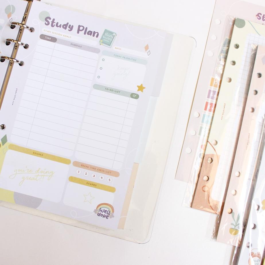 

6.6 BIG SALE FASION Paperie Lab - Study Planner Binder Inserts 