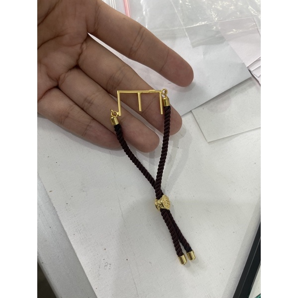 gelang tali huruf e gelang olla emas aslinkadar 875