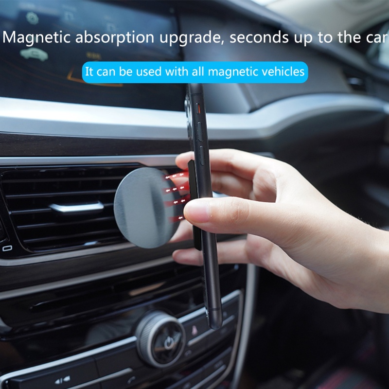 VIVI   N52 magnetic car phone holder creative ultra-thin strong magnetic ring buckle Car Lazy Ohsnap Grip