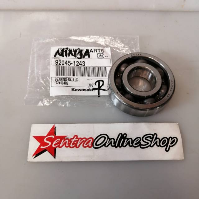 Bearing Bering Laher kruk as kanan ninja R 63 22 R Original Kgp 920451243