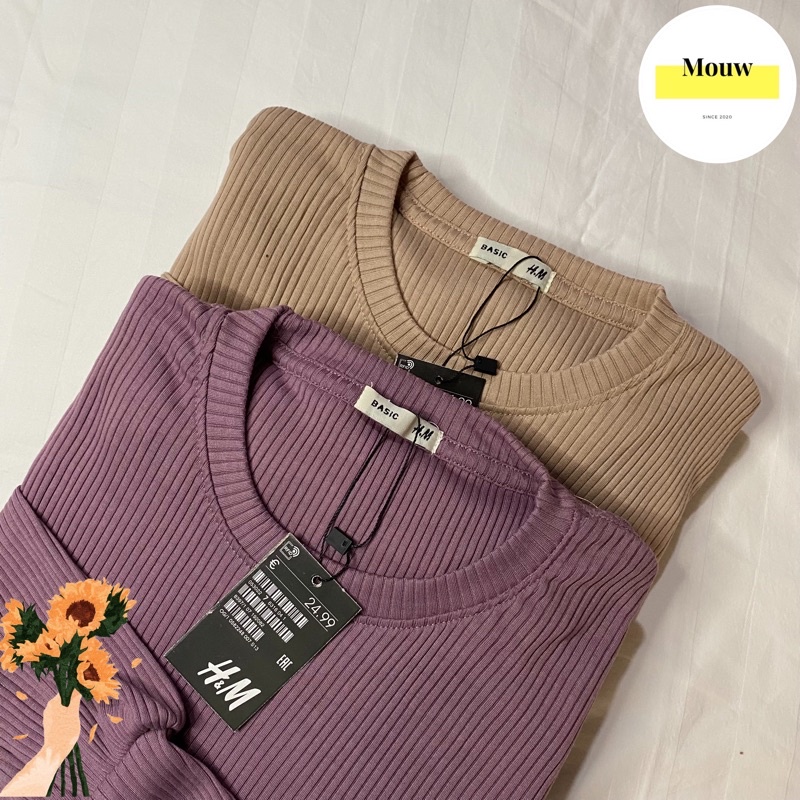 Baju Lengan Balon - Baju Lengan Panjang Bahan Cabut Jarum - Basic Long Sleeve - Kaos Rajut #789 LB