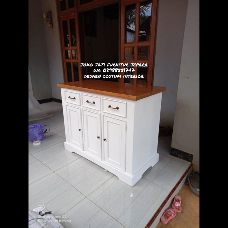 nakas minimalis cat Duco(nakas retro,nakas kayu jati)