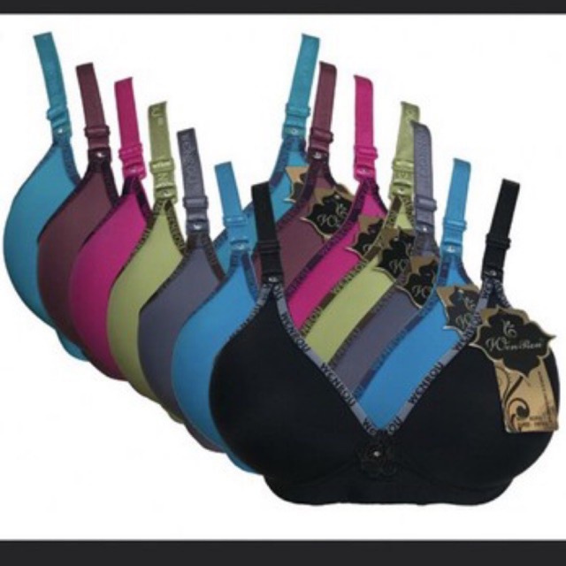 bra tanpa kawat /Bra merk fema / bh merk gaixin katun kait 3 harga termurah