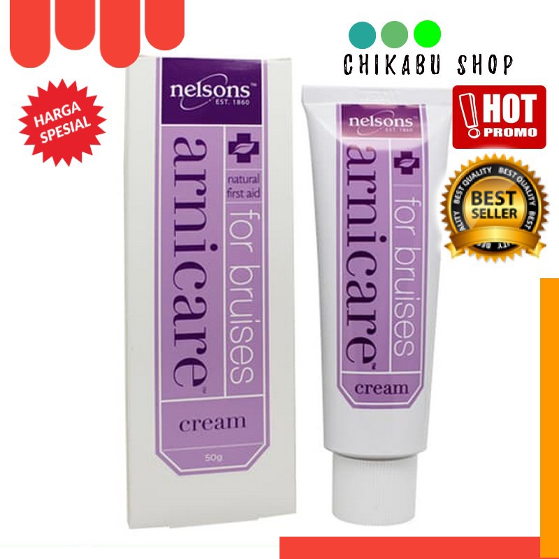 NELSONS ARNICARE CREAM For Bruises 50g Otot Memar Cedera Lebam