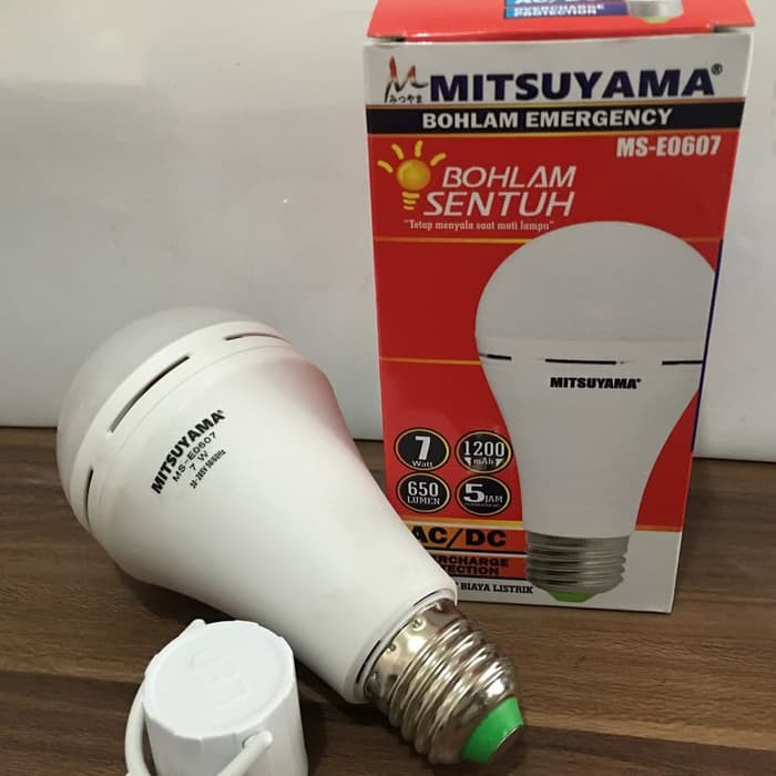 Lampu LED AC DC Tetap Menyala Saat Mati Lampu Mitsuyama MSE0607 7W