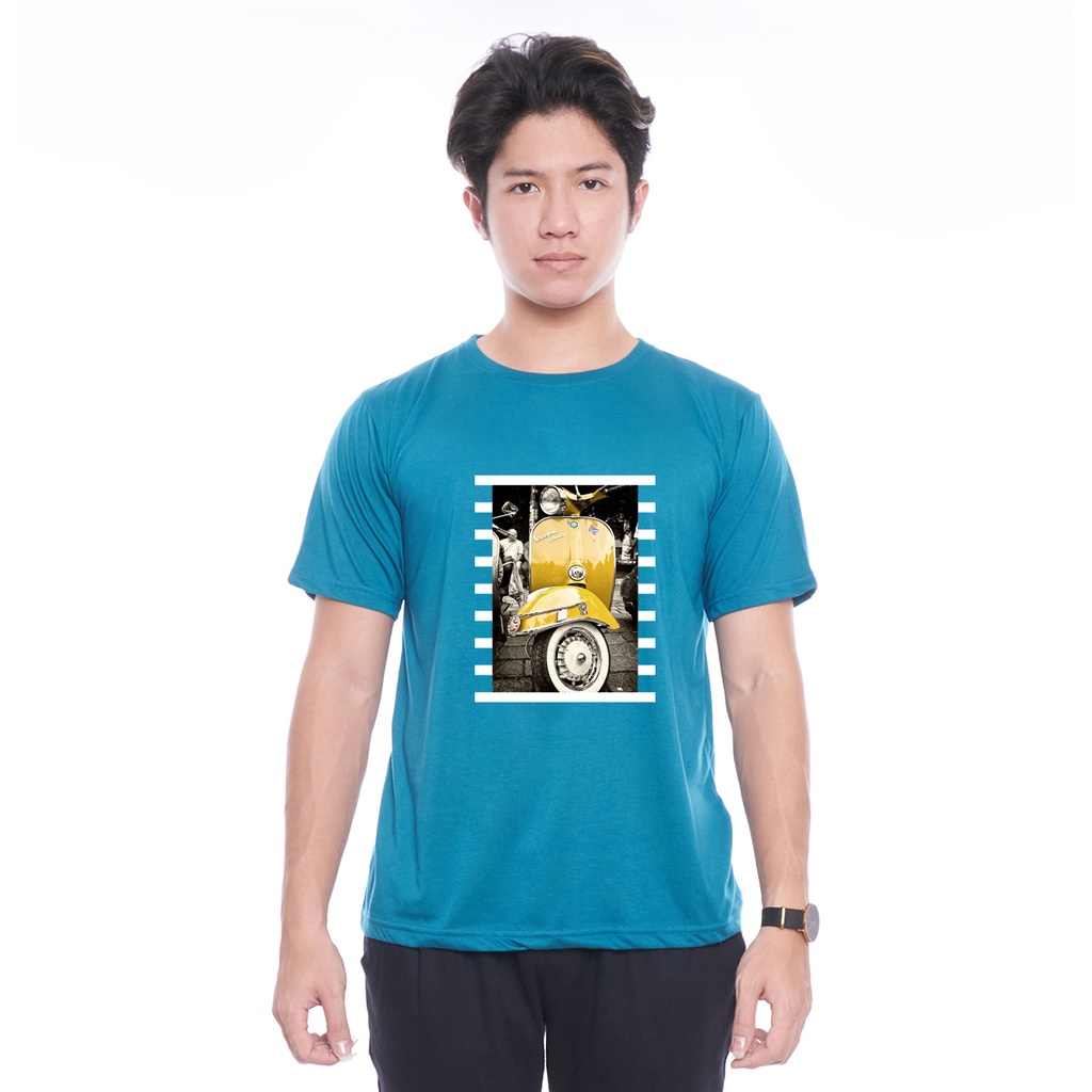 Kaos Oblong Pendek Gambar Vespa