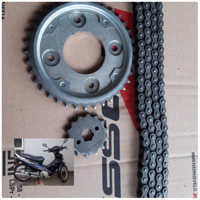 gear copotan motor Honda karisma kondisi 90%