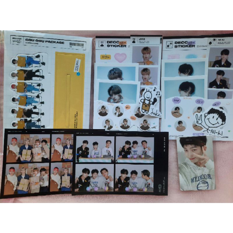 PC PHOTOCARD ENHYPEN GGU GGU PACKAGE 2022 PHOTO STAND 4 CUT UNIT JAKE SET NI-KI SET RPC SUNOO