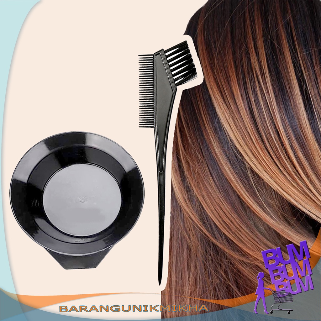 Mangkok dan Sisir Cat Rambut | Mangkuk Semir Cat Rambut - BUM