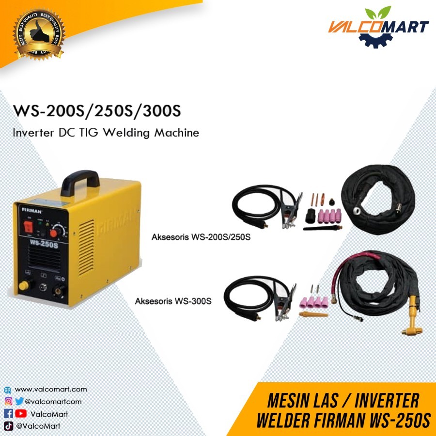 Firman WS-250S Mesin Las Inverter DC TIG