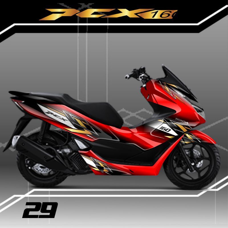 Decal stiker variasi motor new Honda PCX 160 full body