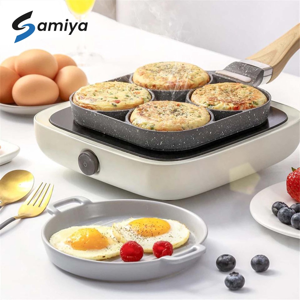 pancake frying pot pan / panci steak grill egg telur omelet pan breakfast / hamburger maker