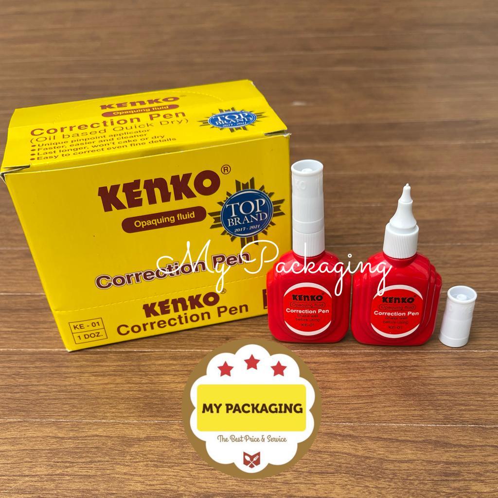 tipe x tip ex tipex CORRECTION PEN KENKO (botol) cair cepat kering