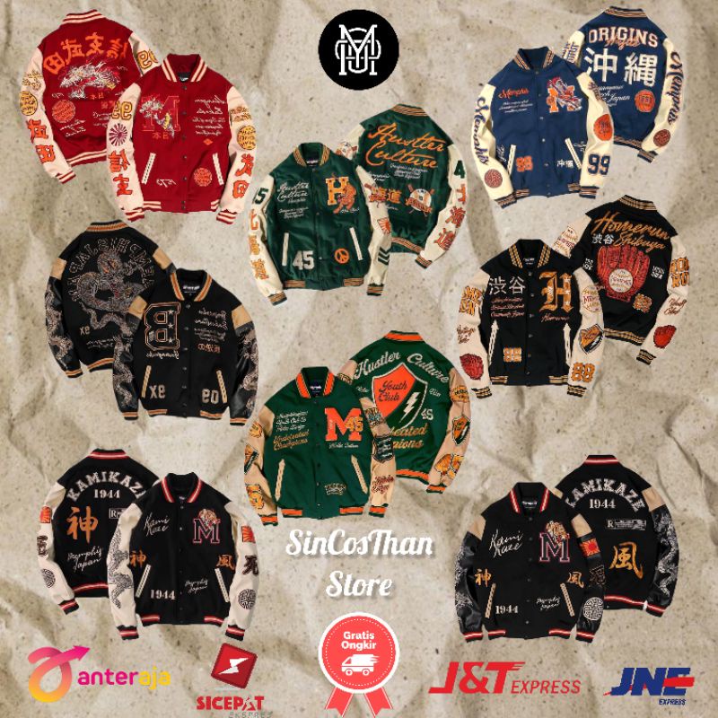MEMPHISORIGINS / MEMPHIS ORIGINS VARSITY JACKET KIZOKU KAMIKAZE BLACK YAMAGUCHI OKINAWA TORA HOMERUN