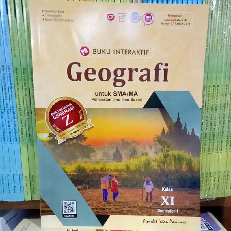 Buku PR/LKS interaktif Geografi kelas XI,11 semester 1 (K13 )intan pariwara, 2022