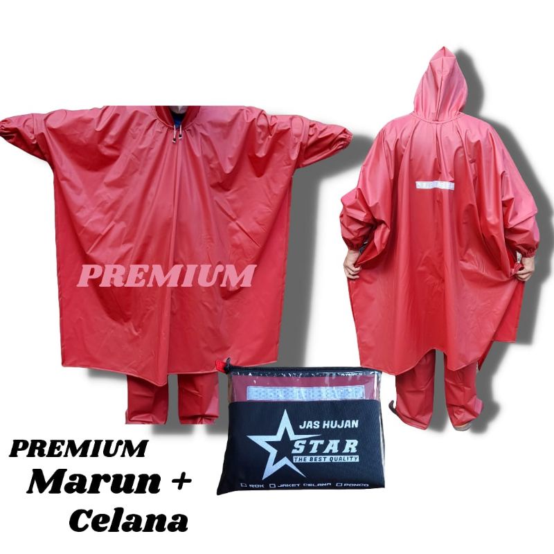 JAS HUJAN ,RAINCOAT PONCO/KELELAWAR BAHAN PVC.0.25 TEBAL BEST CUALITY BUAT PRIA DAN WANITA SETELAN CELANA