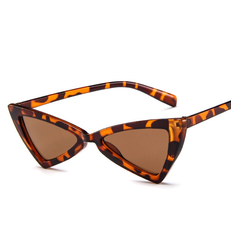 Y&amp;P Kacamata Hitam Model Korea Retro Cat-eye Segitiga Kucing Kacamata Vintage Gay Wanita