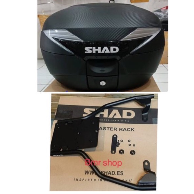 Paket box shad sh 39 box shad sh39 dan bracket box shad all new nmax 2020 breket box shad nmax 2020